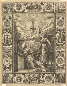Ave Maria, uit Allegorische Scènes over het Leven van Christus door Hendrik Goltzius