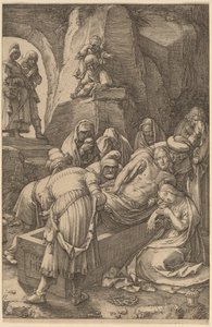Begrafenis van Christus door Hendrik Goltzius
