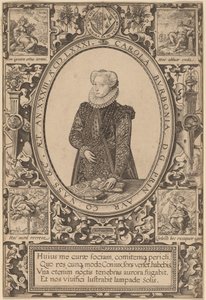 Charlotte van Bourbon door Hendrik Goltzius