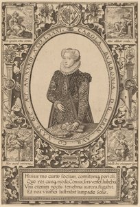 Charlotte van Bourbon door Hendrik Goltzius