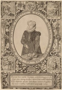 Charlotte van Bourbon door Hendrik Goltzius