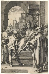 Christus voor Pilatus door Hendrik Goltzius