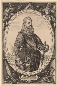 Jacques de la Faille door Hendrik Goltzius