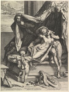 Mars en Venus door Hendrik Goltzius
