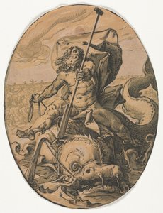Neptunus door Hendrik Goltzius