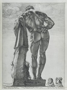 Achteraanzicht van de Farnese Hercules