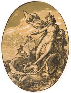 Tethys door Hendrik Goltzius