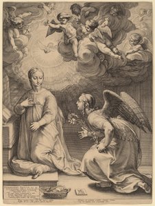 De Annunciatie door Hendrik Goltzius