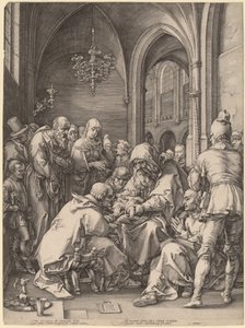 De besnijdenis door Hendrik Goltzius in the style of Albrecht Dürer