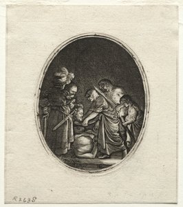 De onthoofding van Johannes de Doper door Hendrik Goudt