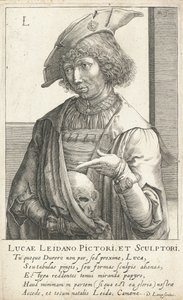Lucas van Leyden, Nederlandse graveur en schilder door Hendrik I Hondius