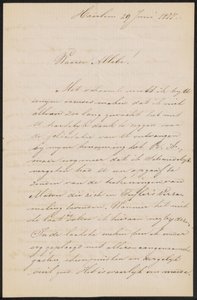 Brief aan August Allebé