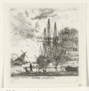 Scheepswerf door Hendrik Kobell