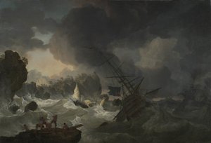 Het Schipbreuk door Hendrik Kobell