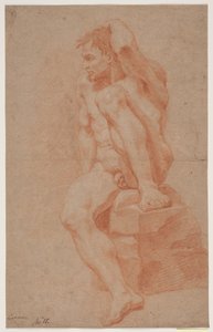 Mannelijke modelstudie door Hendrik Krock