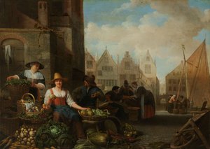 De groentemarkt, 1662