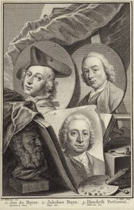 Portret van Jan de Beijer, Jacobus Buys en Hendrik Pothoven