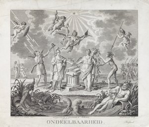 Allegorie op de Ondeelbaarheid, 1795 door Hendrik Roosing