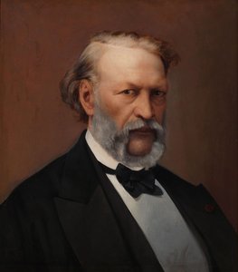 Portret van Hendrik Conscience 1812-1883 door Hendrik de Pondt