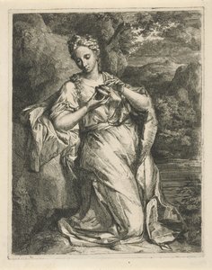 Vrouw met parfumvaasje door Hendrik van Limborch