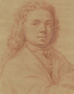 Zelfportret van de tekenaar Hendrik van der Vugt door Hendrik van der Vugt