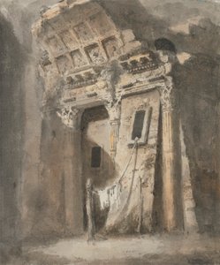 Verwoeste Boog met Waslijn, mogelijk in Rome door Heneage Finch fourth Earl of Aylesford