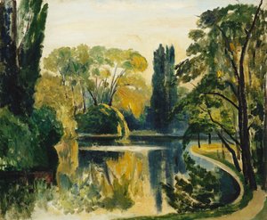 Het meer Saint-James, Bois de Boulogne door Henri Charles Manguin