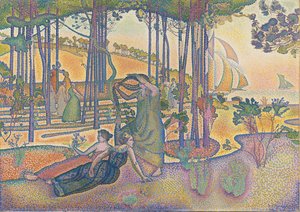 De avondlucht door Henri-Edmond Cross