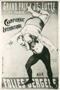 Henri G. Ibels: Grand Prix de Lutte de Paris ... (litho) door Henri Gabriel Ibels