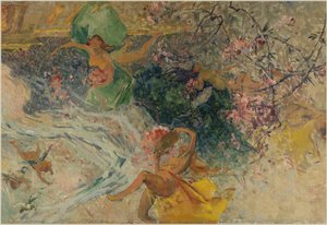 Schets voor het stadhuis van Aubervilliers: Allegorie (plafond van de dorpszaal)