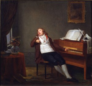 Portret van de pianist en componist Johann Ladislaus Dussek