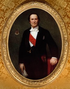 Portret van baron Eugene-Georges Haussmann, prefect van Parijs door Henri Lehmann