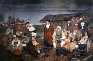 Verspreiding van de Acadiërs in 1755, ca. 1900 (schilderij)