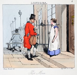 Postbode, illustratie uit 