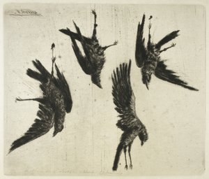 De vier dode raven door Henri Charles Guérard