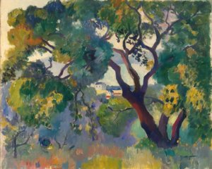 Landschap bij St. Tropez door Henri Charles Manguin