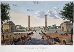 La barrier de Vincennes - in “Vues de Paris” door Henri Courvoisier Voisin