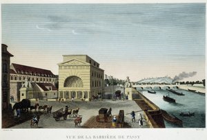 Barrière de Passy - in “Vue de Paris en 1810: les barriers de Paris” door Courvoisier