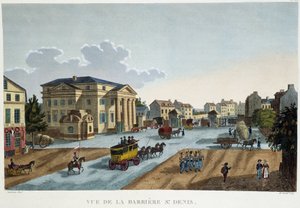 La barrier Saint-Denis, circa 1827 - in “Vues de Paris” door Courvoisier