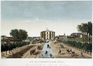 Zicht op het Koninklijk Observatorium - in Vues de Paris door Henri Courvoisier Voisin