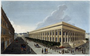 Uitzicht op de nieuwe Beurs en het Tribunal de Commerce - in 