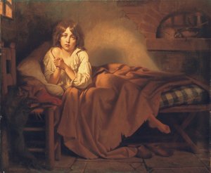 Dauphin Louis XVII in de Tempelgevangenis, 1851 door Henri Decaisne
