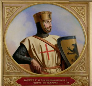 Robert II le Hierosolymitain, graaf van Vlaanderen (gest. 1111) 1843 door Henri Decaisne