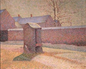 Boerenerf door Henri Delavallee