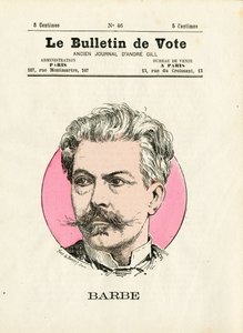 Ballot 2e serie, Satirisch in kleuren: Baard - Illustratie door Henri Demare (1846-1888)
