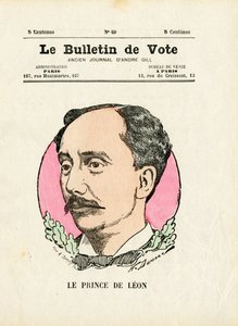 Ballot 2e serie, Satirisch in Kleuren: Prins de Leon - Illustratie van Henri Demare (1846-1888)