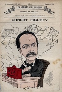 Cartoon van Ernest Figurey (1836-1903) uit 