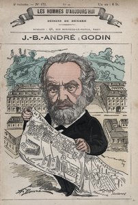Familistere de Guise - De Familisterie van Guise en zijn oprichter Jean-Baptiste Andre Godin (1817-88), uit 