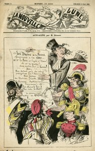Illustratie door Henri Demare (1846-1888) voor de Omslag van La Nouvelle Lune