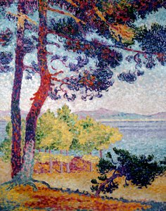 Namiddag in Pardigon. Schilderij door Henri Delacroix Dit Cross (Henri Edmond Cross) (1856-1910)